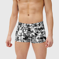 Мужские плавки Городской серый камуфляж, цвет: 3D-принт — фото 2