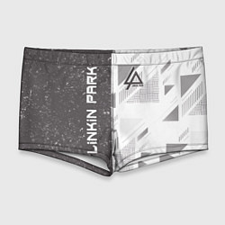 Мужские плавки Linkin Park: Grey Form, цвет: 3D-принт