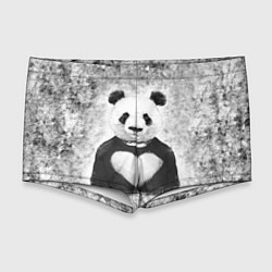 Мужские плавки Панда Любовь Сердце Меланж, цвет: 3D-принт