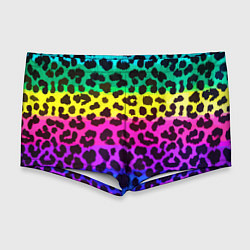 Мужские плавки Leopard Pattern Neon, цвет: 3D-принт