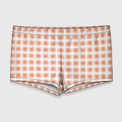 Мужские плавки Light beige plaid fashionable checkered pattern, цвет: 3D-принт