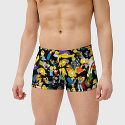 Мужские плавки Персонажи Симпсонов, цвет: 3D-принт — фото 2