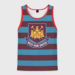 Майка-безрукавка мужская West Ham United FC, цвет: 3D-красный
