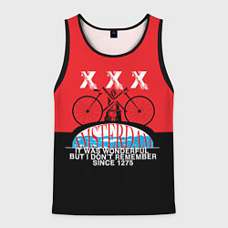 Майка-безрукавка мужская Amsterdam t-shirt, цвет: 3D-черный
