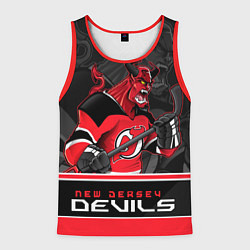 Майка-безрукавка мужская New Jersey Devils, цвет: 3D-красный