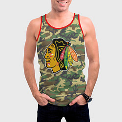 Майка-безрукавка мужская Blackhawks Camouflage, цвет: 3D-красный — фото 2