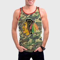 Майка-безрукавка мужская Blackhawks Camouflage, цвет: 3D-красный — фото 2