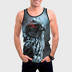 Майка-безрукавка мужская Ночной орёл, цвет: 3D-черный — фото 2