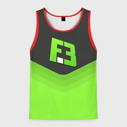 Майка-безрукавка мужская FlipSid3 Uniform, цвет: 3D-красный