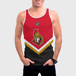 Майка-безрукавка мужская NHL: Ottawa Senators, цвет: 3D-белый — фото 2