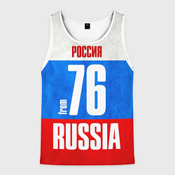 Майка-безрукавка мужская Russia: from 76, цвет: 3D-белый