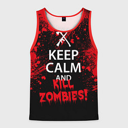 Мужская майка без рукавов Keep Calm & Kill Zombies