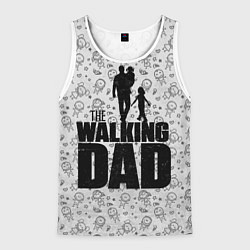 Майка-безрукавка мужская Walking Dad, цвет: 3D-белый