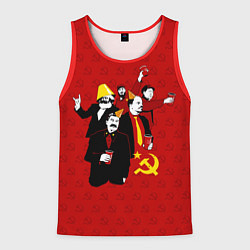 Майка-безрукавка мужская Communist Party, цвет: 3D-красный