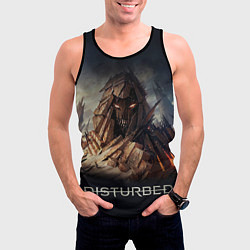Майка-безрукавка мужская Disturbed: Skull Mountain, цвет: 3D-черный — фото 2
