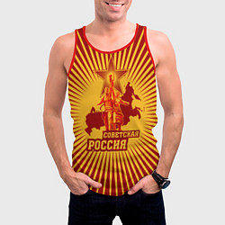 Майка-безрукавка мужская Советская Россия, цвет: 3D-красный — фото 2