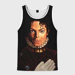 Майка-безрукавка мужская Король Майкл Джексон, цвет: 3D-белый