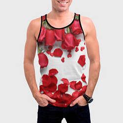 Майка-безрукавка мужская Сильные чуства, цвет: 3D-черный — фото 2