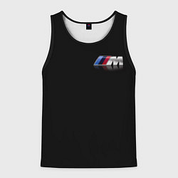 Майка-безрукавка мужская BMW motorsport, цвет: 3D-черный