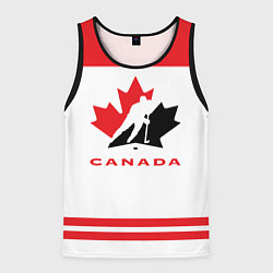 Майка-безрукавка мужская Canada Team, цвет: 3D-черный