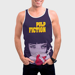 Майка-безрукавка мужская Pulp Fiction: Dope Heart, цвет: 3D-белый — фото 2