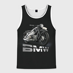 Майка-безрукавка мужская Мотоцикл BMW, цвет: 3D-белый
