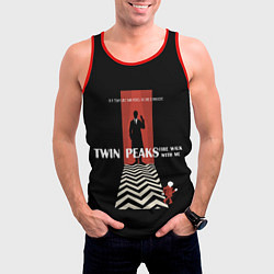 Майка-безрукавка мужская Twin Peaks Man, цвет: 3D-красный — фото 2