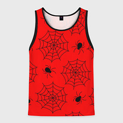 Майка-безрукавка мужская Рассадник пауков, цвет: 3D-черный