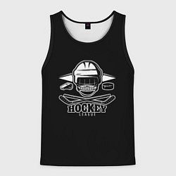 Майка-безрукавка мужская Hockey League, цвет: 3D-черный