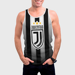 Майка-безрукавка мужская Juventus FC: New logo, цвет: 3D-белый — фото 2