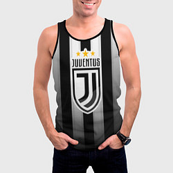 Майка-безрукавка мужская Juventus FC: New logo, цвет: 3D-черный — фото 2