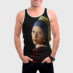 Майка-безрукавка мужская Scarlett Johansson, цвет: 3D-белый — фото 2