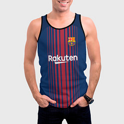Майка-безрукавка мужская Barcelona FC: Neymar Home 17/18, цвет: 3D-черный — фото 2