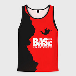 Майка-безрукавка мужская Base Jumping: B&R, цвет: 3D-черный