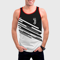 Майка-безрукавка мужская FC Juventus: B&W Line, цвет: 3D-красный — фото 2