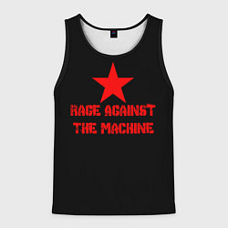 Майка-безрукавка мужская Rage Against the Machine - red star, цвет: 3D-черный