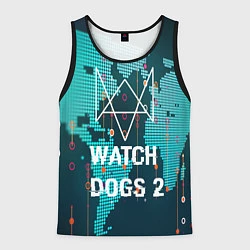 Майка-безрукавка мужская Watch Dogs 2: Network Hack, цвет: 3D-черный