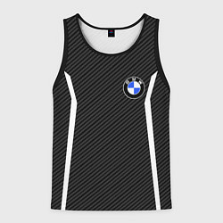 Майка-безрукавка мужская BMW CARBON БМВ КАРБОН, цвет: 3D-черный