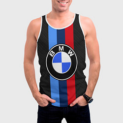 Майка-безрукавка мужская BMW SPORT, цвет: 3D-белый — фото 2