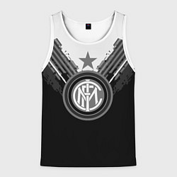 Майка-безрукавка мужская FC Inter: Black Style, цвет: 3D-белый