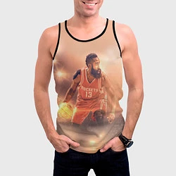 Майка-безрукавка мужская NBA Rockets 13, цвет: 3D-черный — фото 2