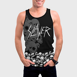 Майка-безрукавка мужская Slayer: Dark Skulls, цвет: 3D-черный — фото 2