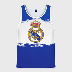 Майка-безрукавка мужская Real Madrid FC, цвет: 3D-белый