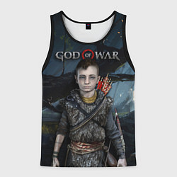 Майка-безрукавка мужская God of War: Atreus, цвет: 3D-черный