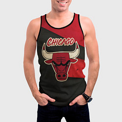 Майка-безрукавка мужская Chicago Bulls: Old Style, цвет: 3D-черный — фото 2