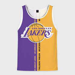 Майка-безрукавка мужская NBA: LA Lakers, цвет: 3D-белый