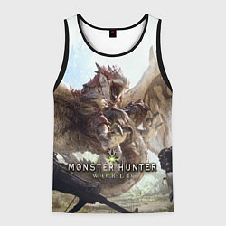 Майка-безрукавка мужская Monster Hunter: World, цвет: 3D-черный