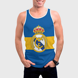 Майка-безрукавка мужская Реал Мадрид, цвет: 3D-белый — фото 2