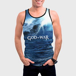 Майка-безрукавка мужская God of War: Sea ​​rage, цвет: 3D-черный — фото 2