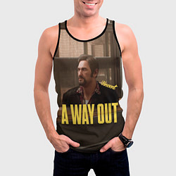 Майка-безрукавка мужская Vincent: A Way Out, цвет: 3D-черный — фото 2